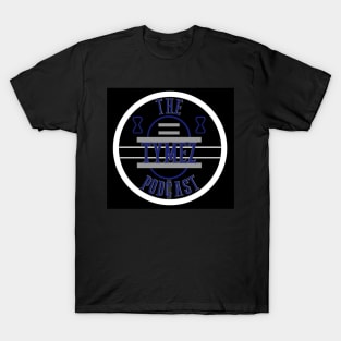 Tymez Podcast Black, Blue, and Gray T-Shirt